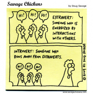 introvert/ extrovert